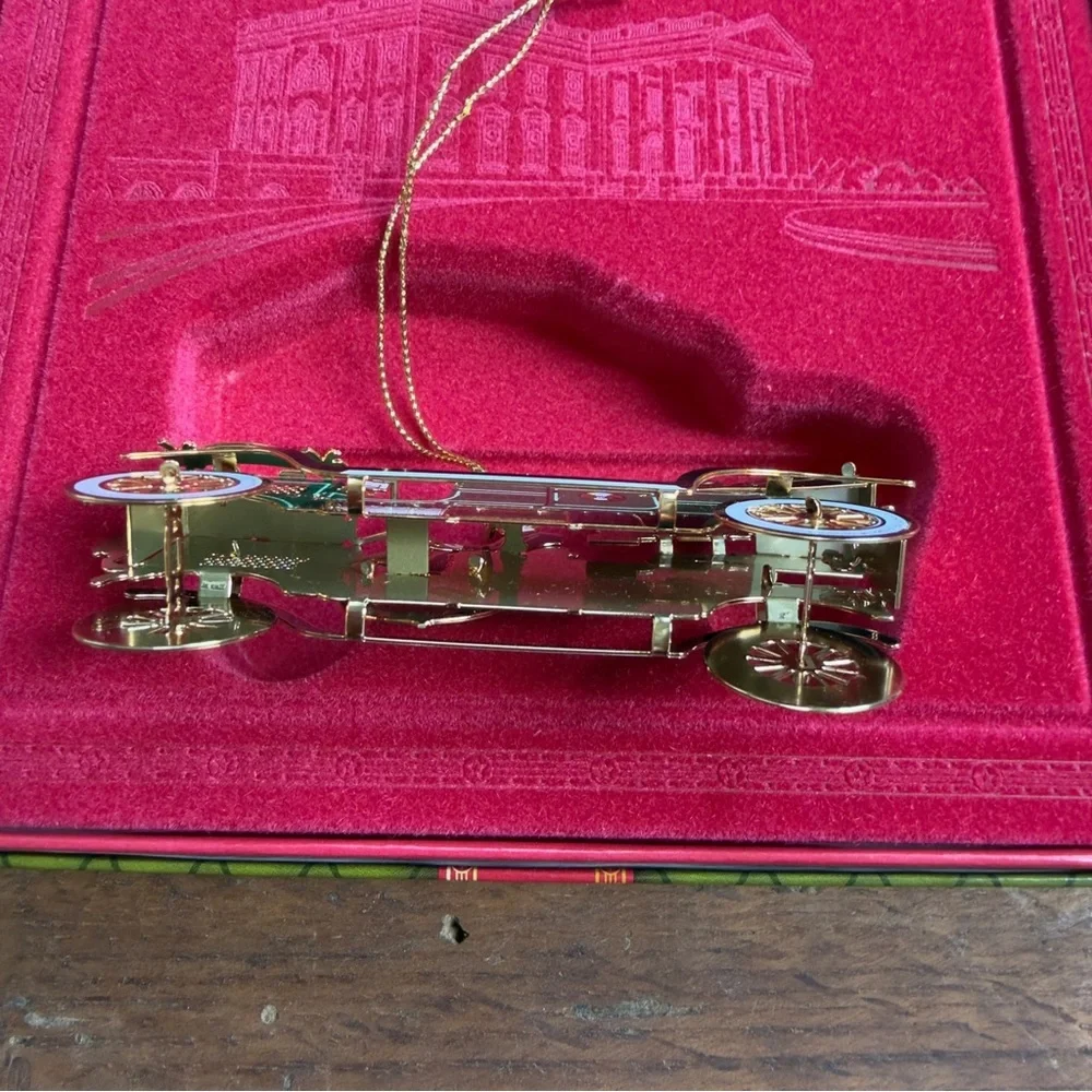 2012 WHHA White House Christmas Ornament- The First Presidential Automobile